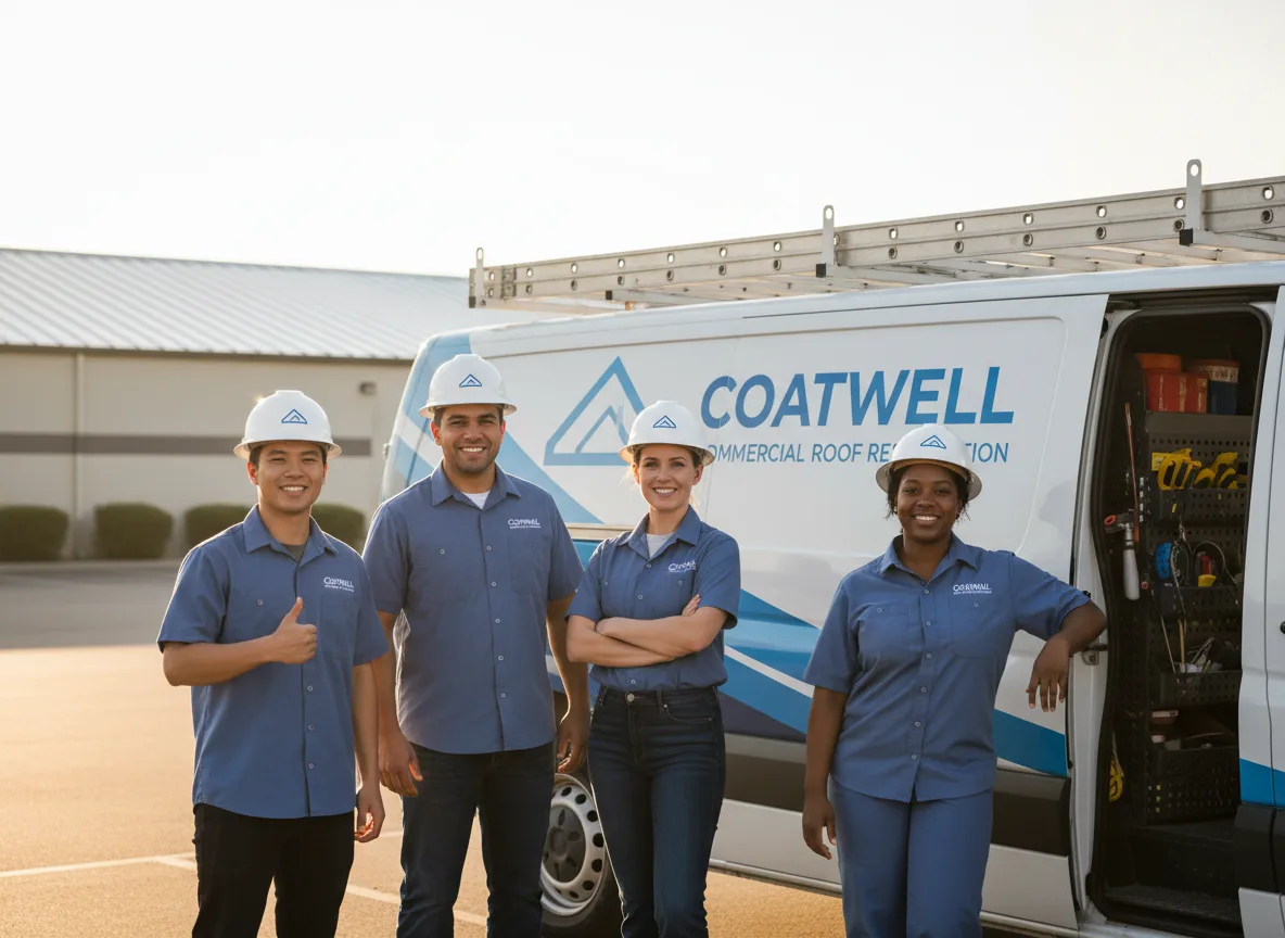 Commercial roof coating company in Woodlake, CA